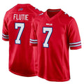 Custom #7 Red BUF Football Shirt Top