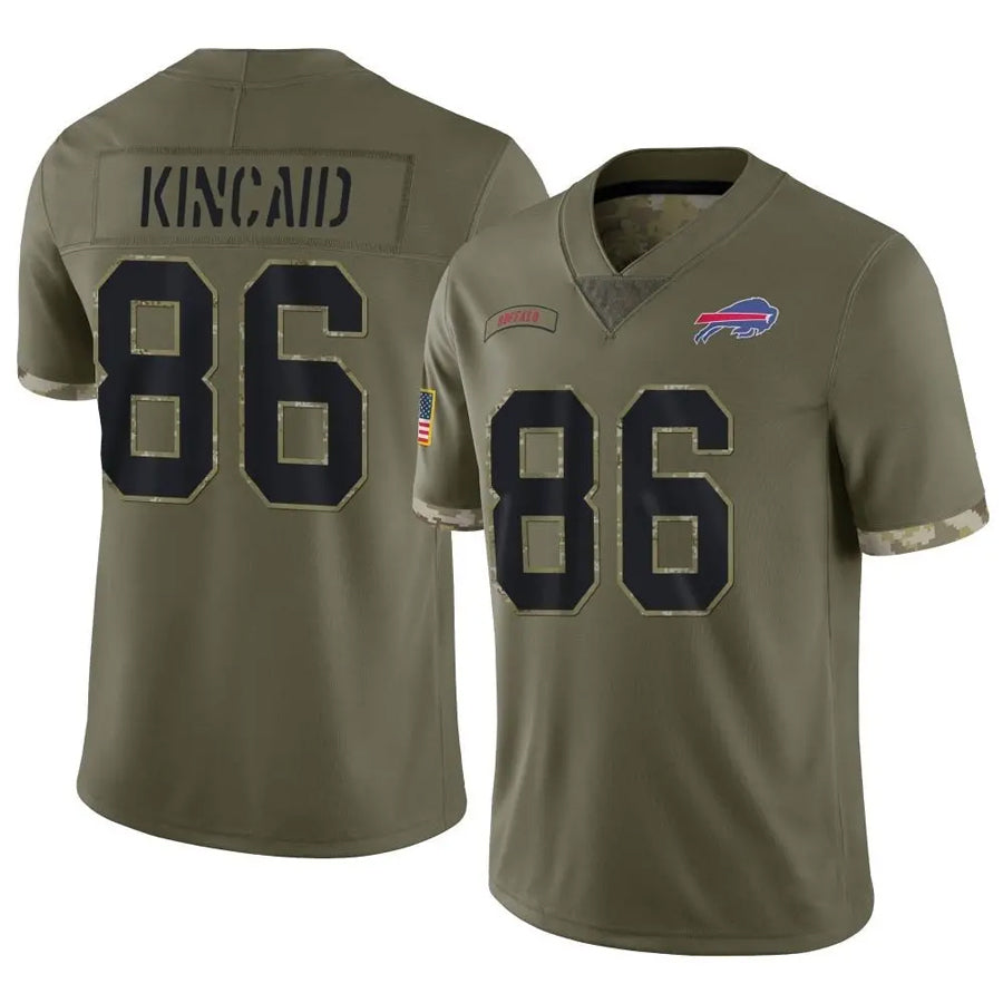 Custom #86 Olive BUF Football Shirt Top