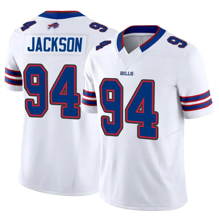 Custom #94 White BUF Football Shirt Top