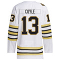 Custom #13 White BOS Hockey Shirt Top