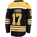 Custom #17 Black BOS Hockey Shirt Top