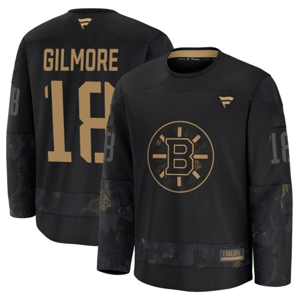 Custom #18 BOS Hockey Shirt Top