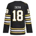 Custom #18 Black BOS Hockey Shirt Top