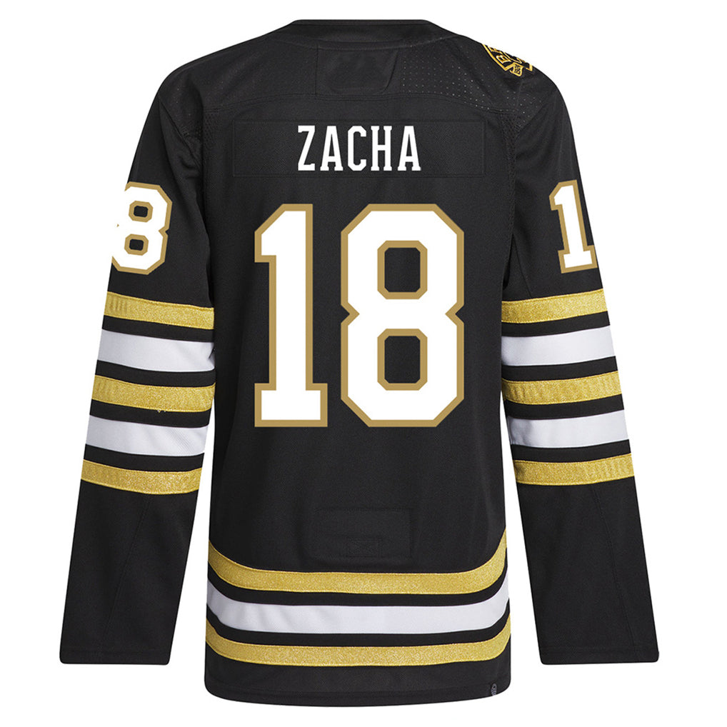 Custom #18 Black BOS Hockey Shirt Top