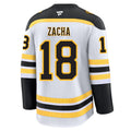 Custom #18 White BOS Hockey Shirt Top