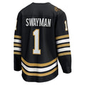 Custom #1 Black BOS Hockey Shirt Top