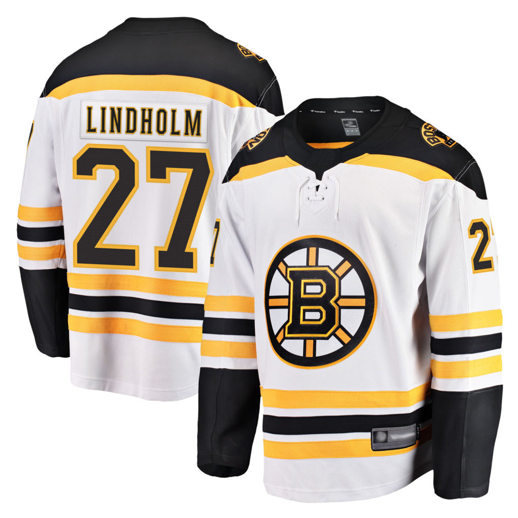 Custom #27 White BOS Hockey Shirt Top