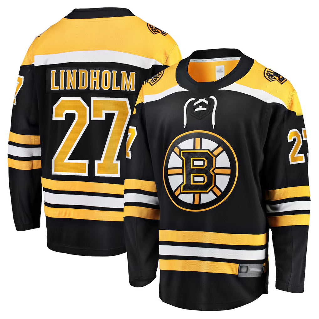 Custom #27 Black BOS Hockey Shirt Top