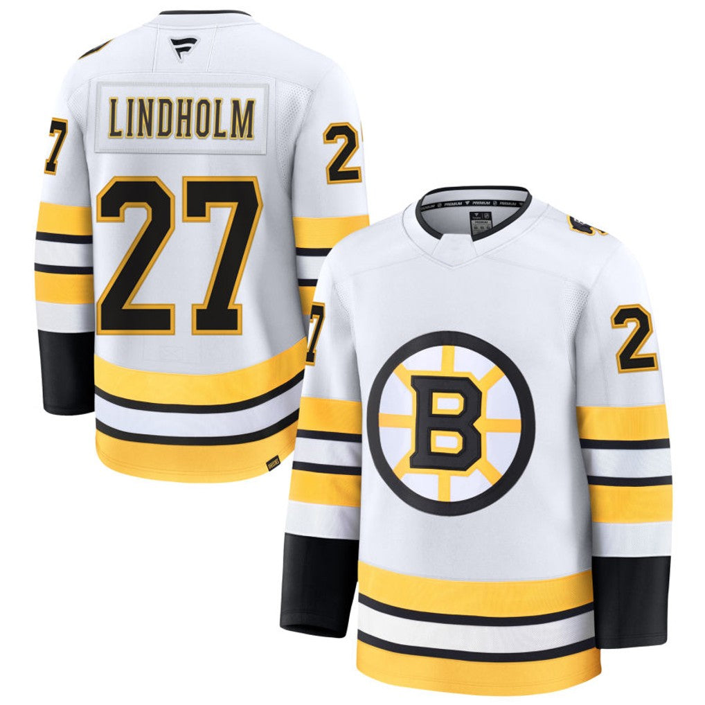 Custom #27 White BOS Hockey Shirt Top