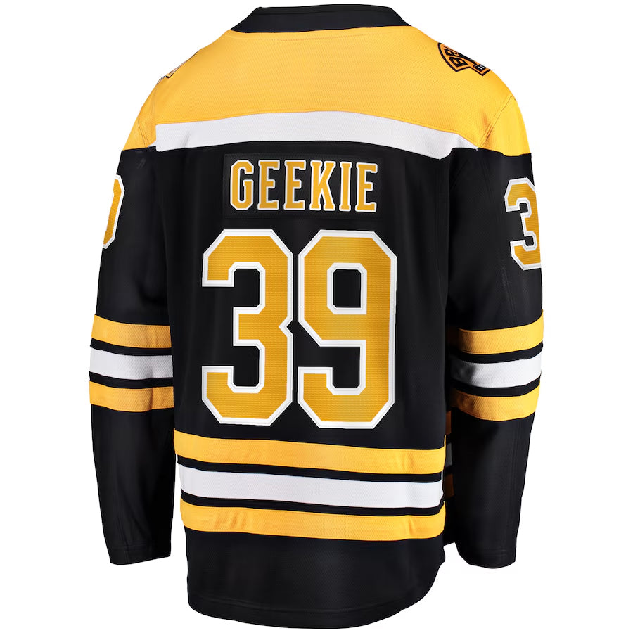 Custom #39 Black BOS Hockey Shirt Top