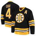 Custom #4 Black BOS Hockey Shirt Top
