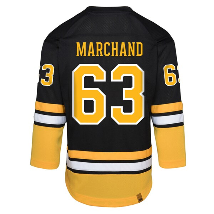 Custom #63 Black BOS Hockey Shirt Top