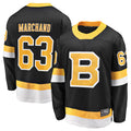 Custom #63 Black BOS Hockey Shirt Top