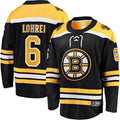 Custom #6 Black BOS Hockey Shirt Top