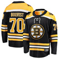 Custom #70 Black BOS Hockey Shirt Top