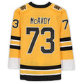 Custom #73 Gold Retro BOS Hockey Shirt Top