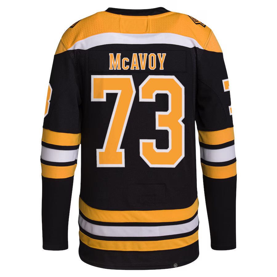 Custom #73 Black BOS Hockey Shirt Top
