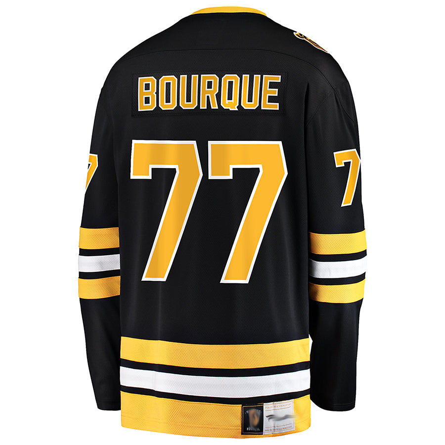 Custom #77 Black BOS Hockey Shirt Top