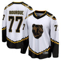 Custom #77 White BOS Hockey Shirt Top