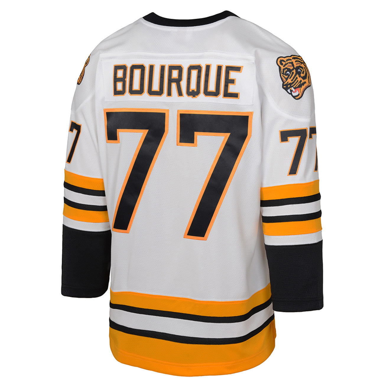 Custom #77 White BOS Hockey Shirt Top