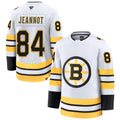 Custom #84 White BOS Hockey Shirt Top