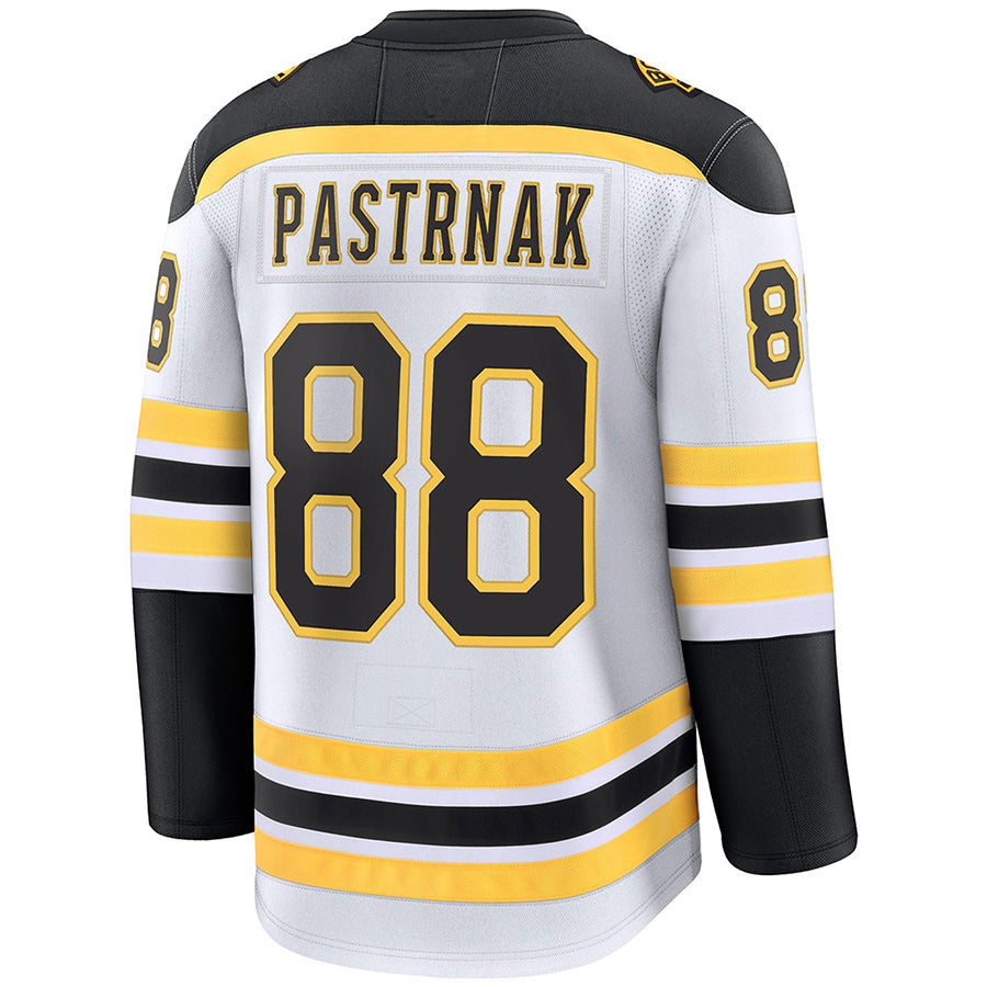 Custom #88 White BOS Hockey Shirt Top