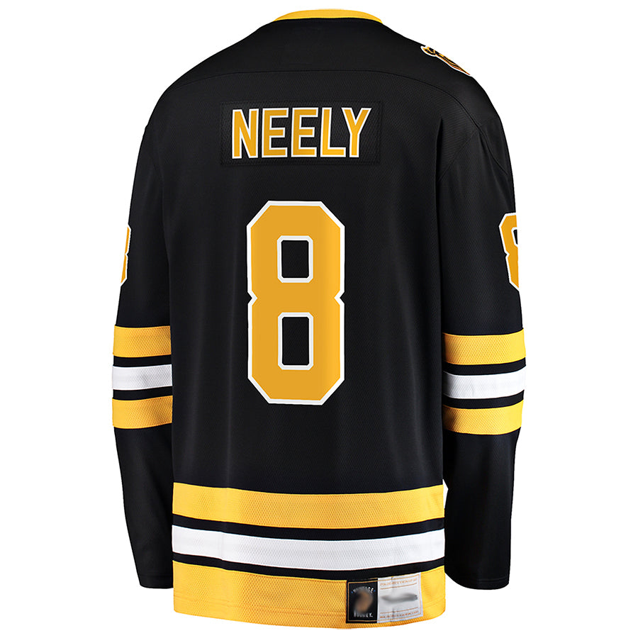 Custom #8 Black BOS Hockey Shirt Top