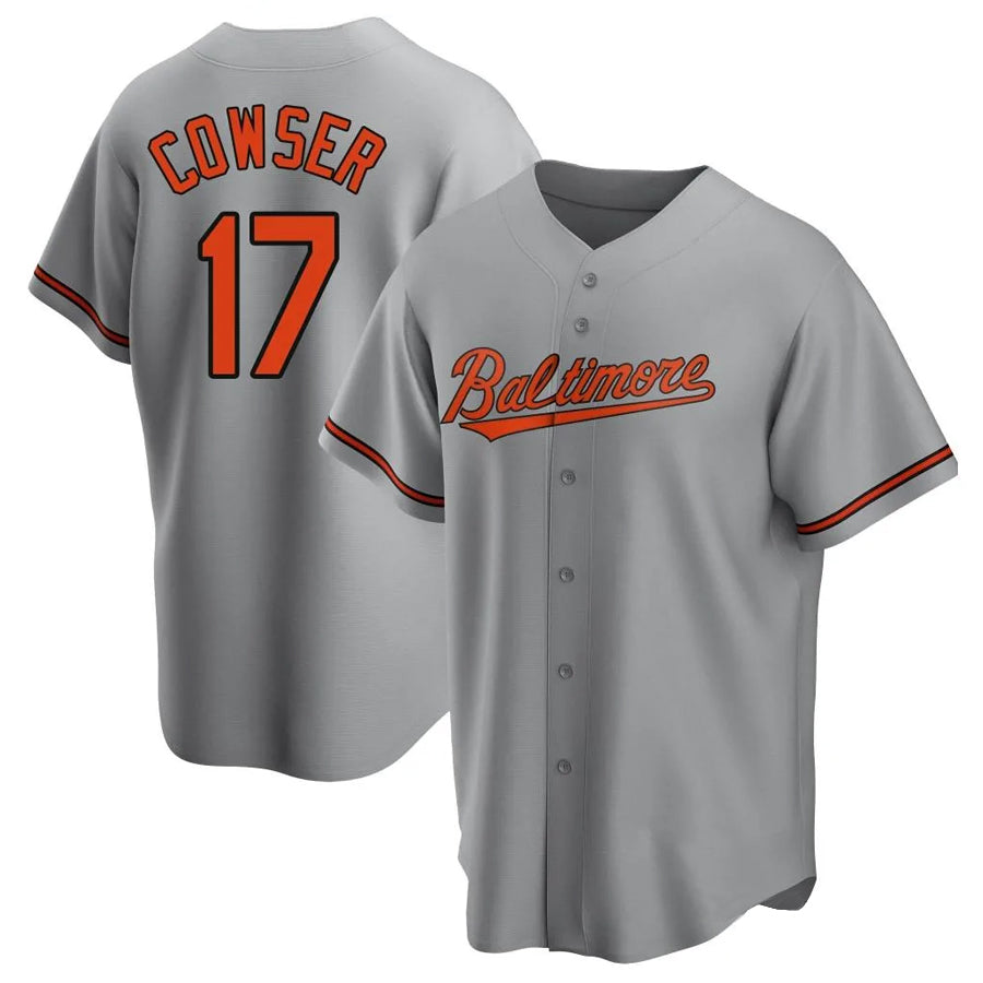 Custom #17 Gray BAL Baseball Shirt Top