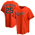 Custom #25 Orange BAL Baseball Shirt Top