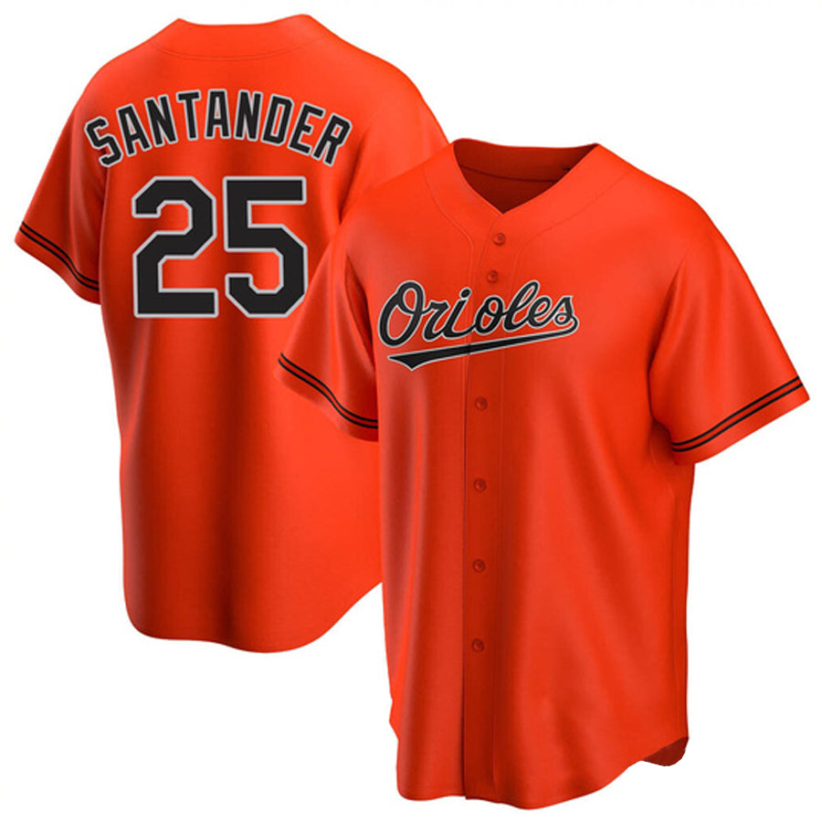 Custom #25 Orange BAL Baseball Shirt Top