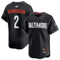 Custom #2 Black City Connect BAL Baseball Shirt Top