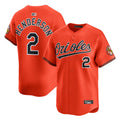 Custom #2 Orange BAL Baseball Shirt Top