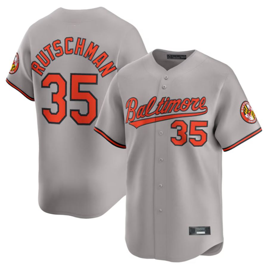 Custom #35 Gray BAL Baseball Shirt Top