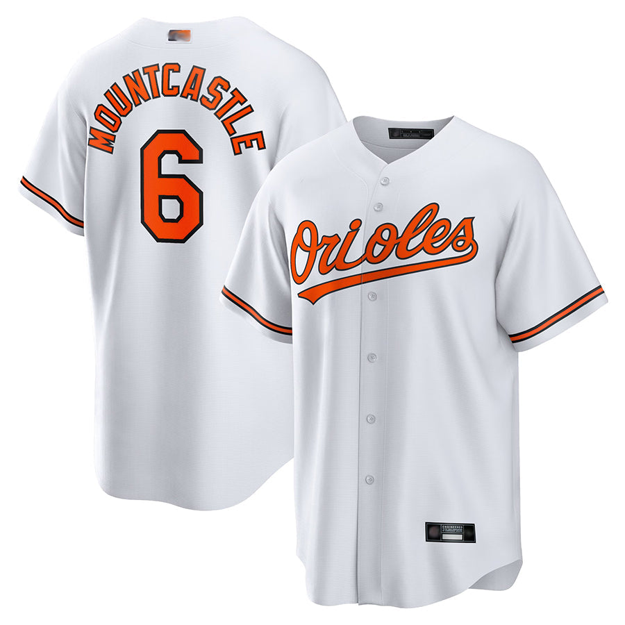 Custom #6 White BAL Baseball Shirt Top