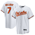 Custom #7 White BAL Baseball Shirt Top