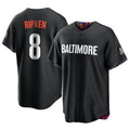 Custom #8 Black City Connect BAL Baseball Shirt Top