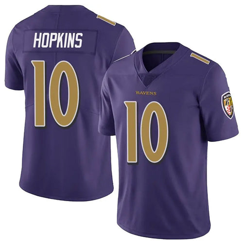 Custom #10 Purple BAL Football Shirt Top
