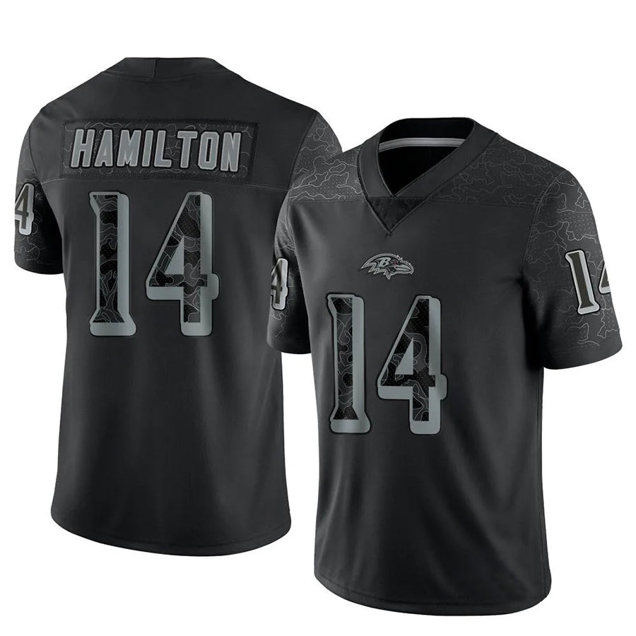 Custom #14 Black BAL Football Shirt Top
