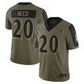 Custom #20 Olive BAL Football Shirt Top