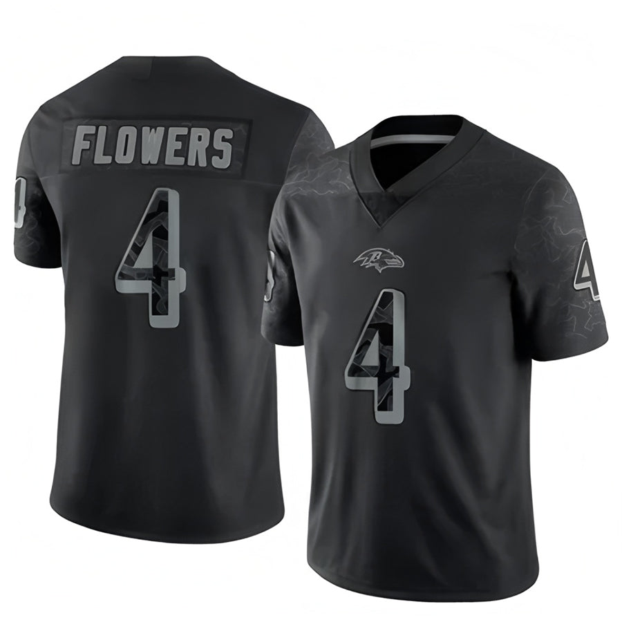 Custom #4 Black BAL Football Shirt Top