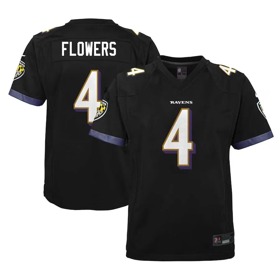 Custom #4 Black BAL Football Shirt Top