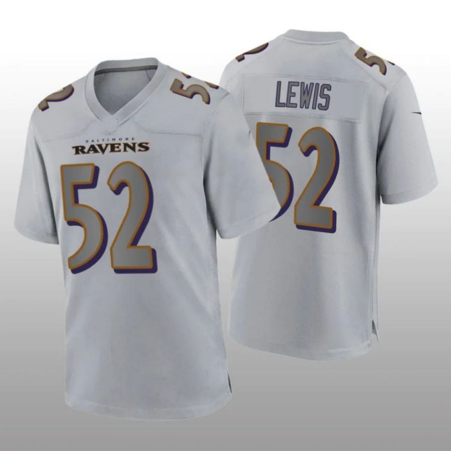 Custom #52 Gray BAL Football Shirt Top