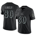 Custom #80 Black BAL Football Shirt Top