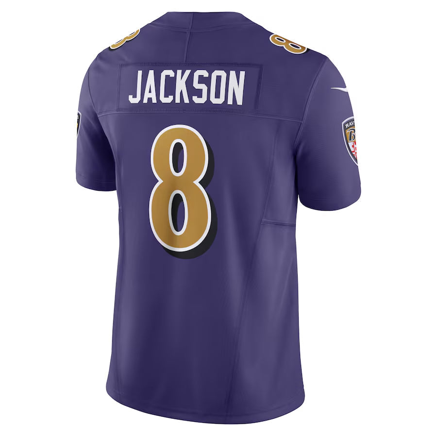 Custom #8 Purple BAL Football Shirt Top
