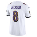 Custom #8 White BAL Football Shirt Top