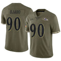 Custom #90 Olive BAL Football Shirt Top
