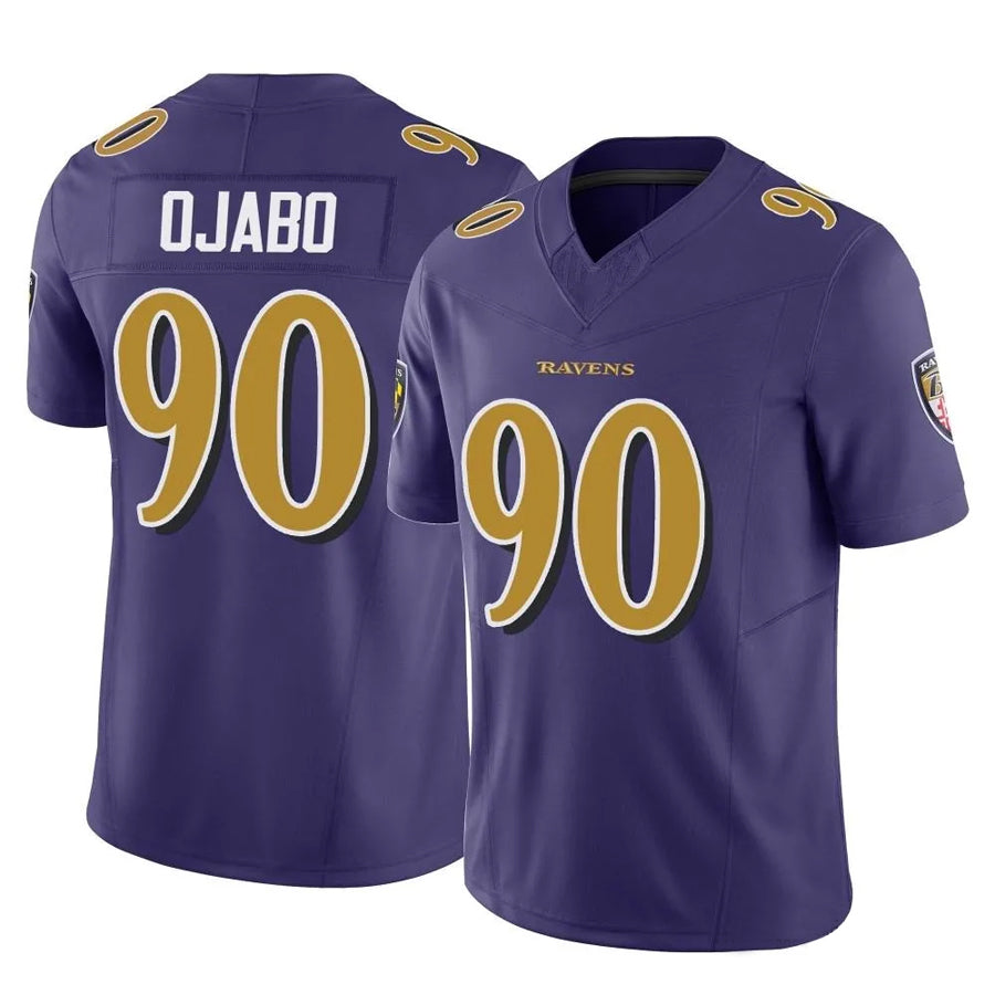 Custom #90 Purple BAL Football Shirt Top