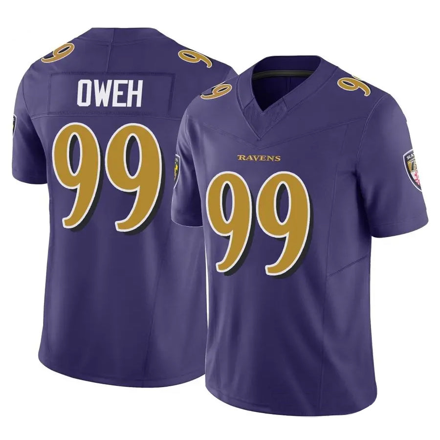 Custom #99 Purple BAL Football Shirt Top