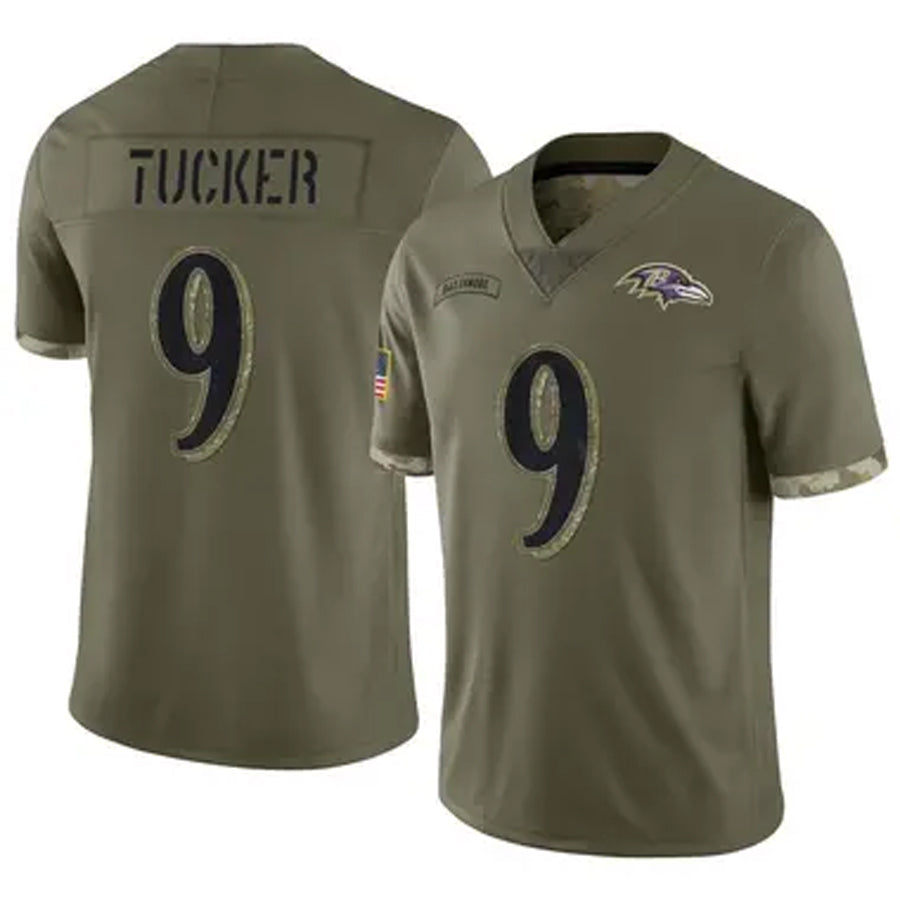 Custom #9 Olive BAL Football Shirt Top