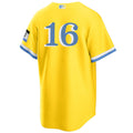 Custom #16 Gold City Connect BOS Baseball Shirt Top